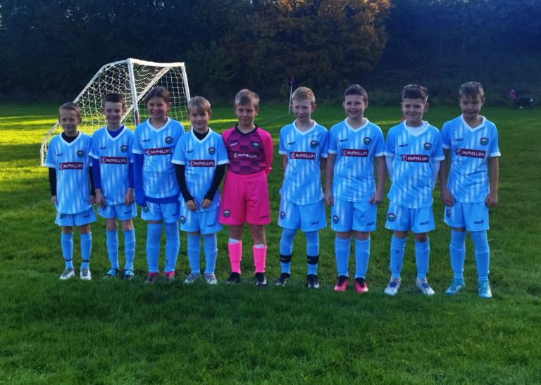 Wrekin Junior Tigers U10 team in their McPhillips sponsored kit