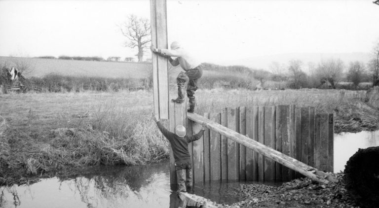 mcphillips worker onsite in the 1970s
