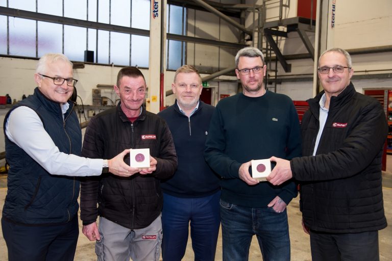 25 years long service award for gateman Matt Crowther and foreman Michael Oliver.