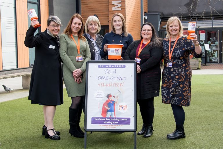 Sonia Roberts, Shropshire Community Foundation; Fee Edwards, Home-Start; Val Hardy and Emily Myatt, McPhillips; Amy Moss and Vikki Thomas, Home-Start