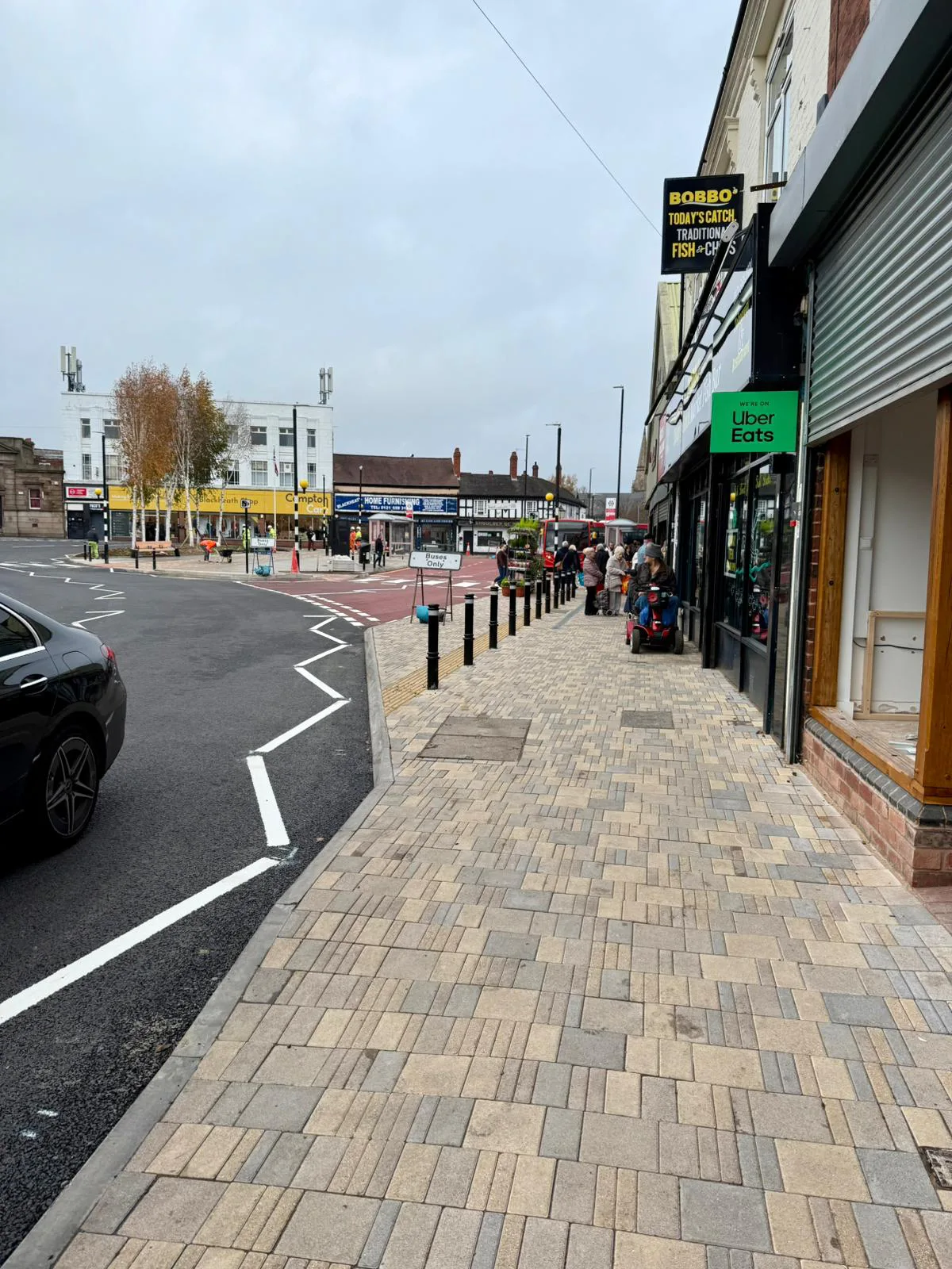 Blackheath town centre and bus interchange — construction photo 1