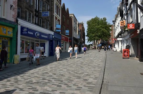 Shrewsbury town centre improvements — construction photo 6