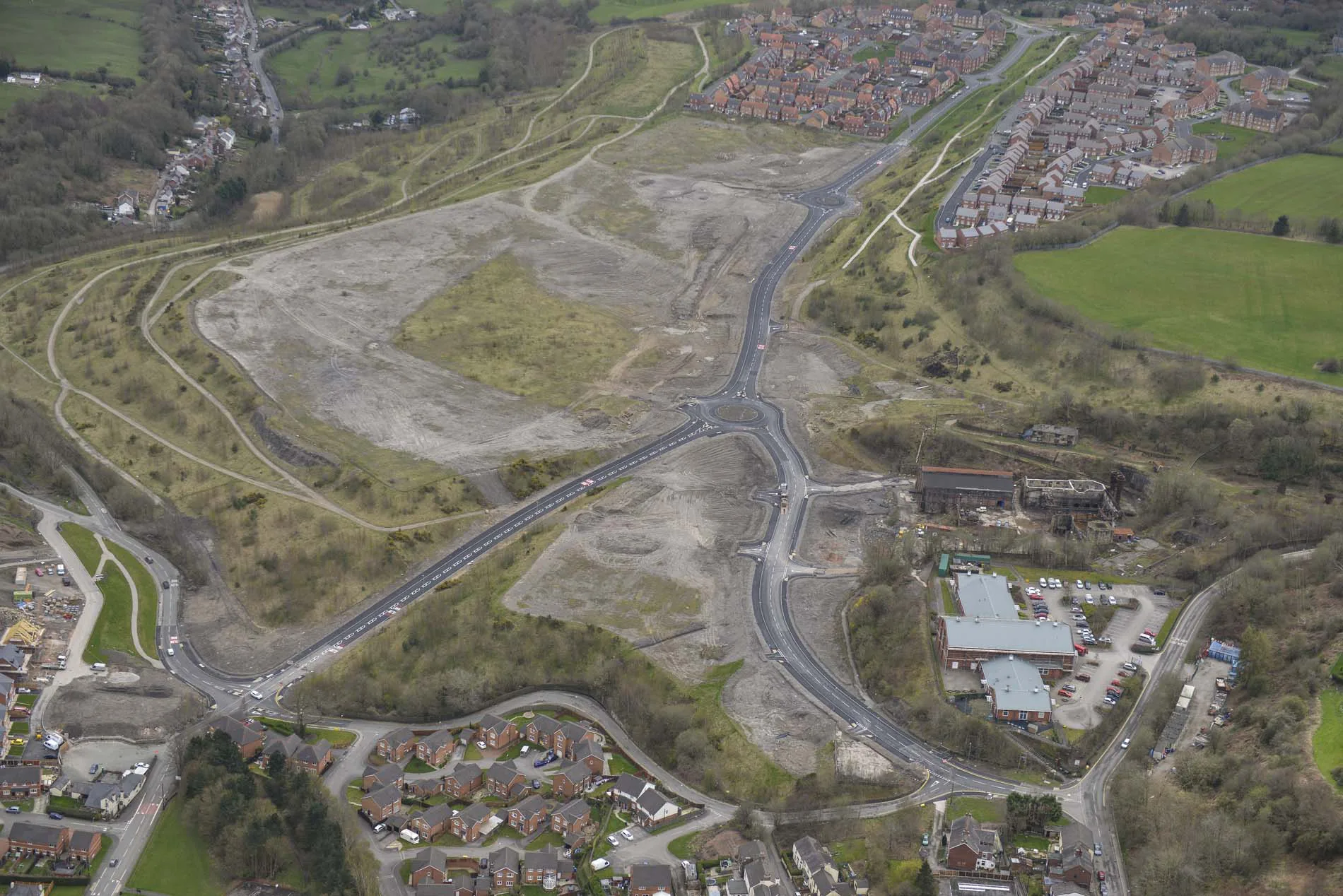 Brymbo Spine Road — construction photo 1