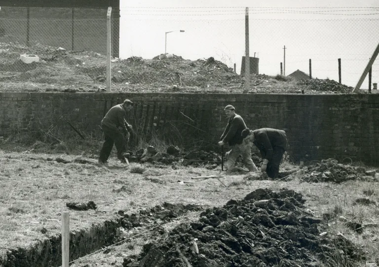 mcphillips workers on construction site in the 1960s